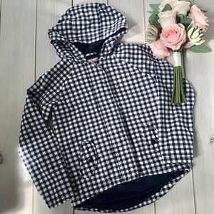 Gymboree Blue Gingham Lightweight Jacket Size M